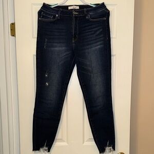 KanCan Midnight Blue Ripped Skinny Jeans
